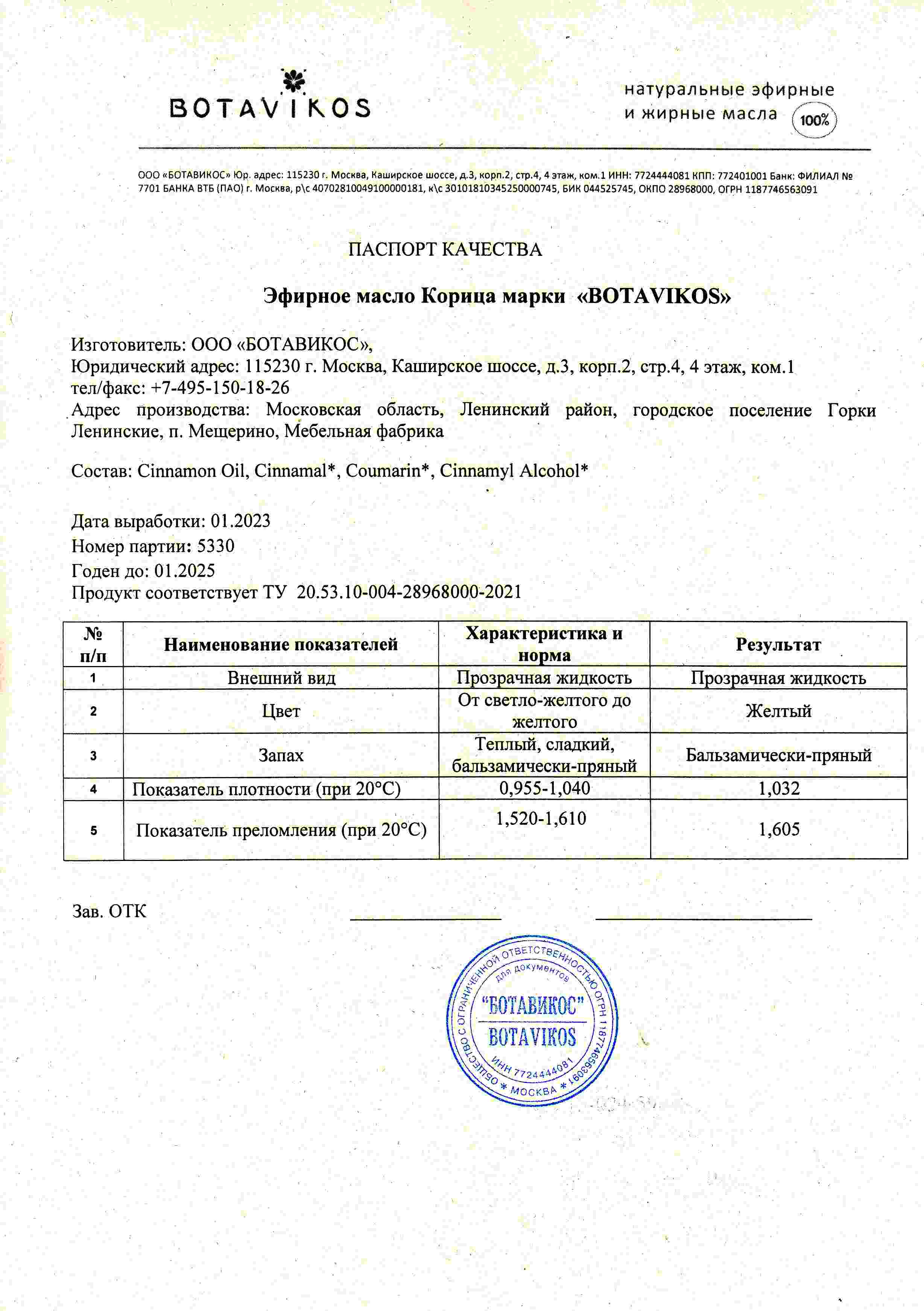 Паспорт №012023